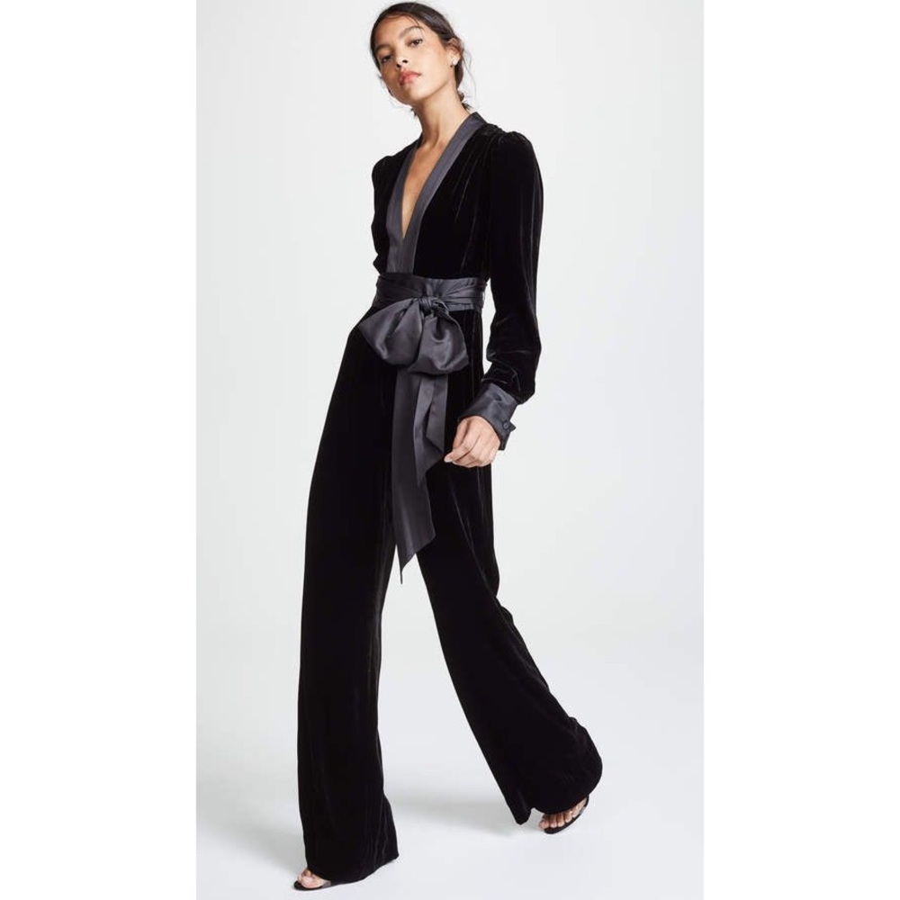Diane Von Furstenberg Black Jumpsuit